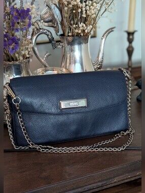 DKNY Navy‎ blue Leather Crossbody / Shoulder Bag/ Clutch